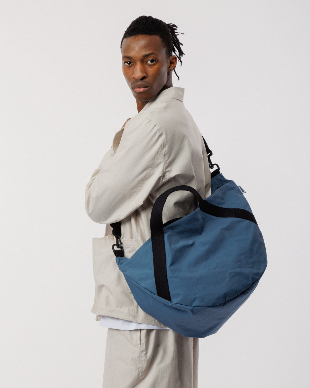 Water Resistant Duffle Bag Travel Set - Slate Blue