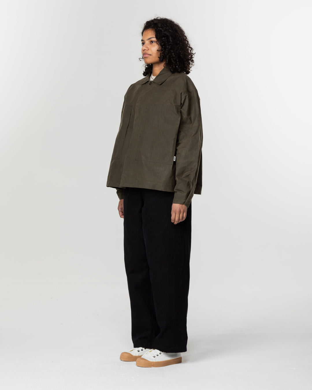 Nell Overshirt & Hood Set - Khaki Green