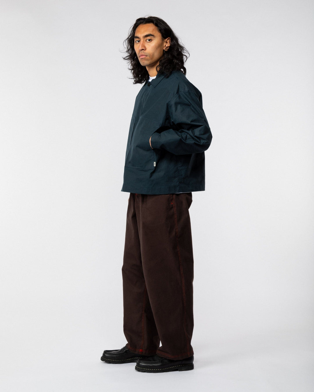 Nell Overshirt & Hood Set - Indigo Blue