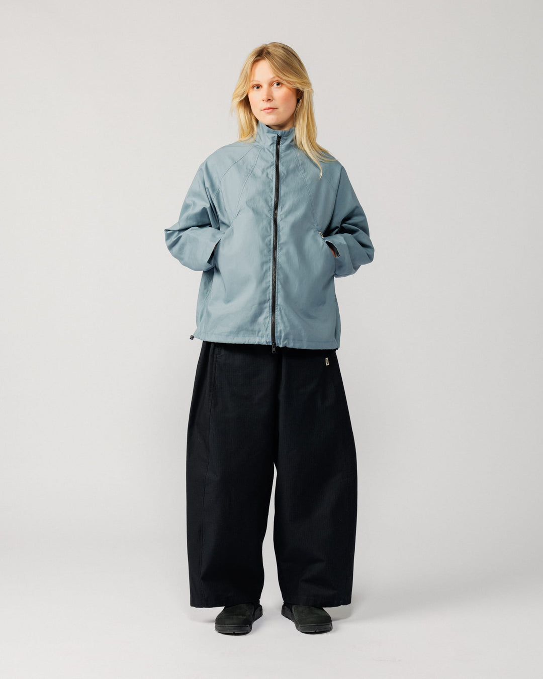 Phil Track Jacket - Dusty Blue