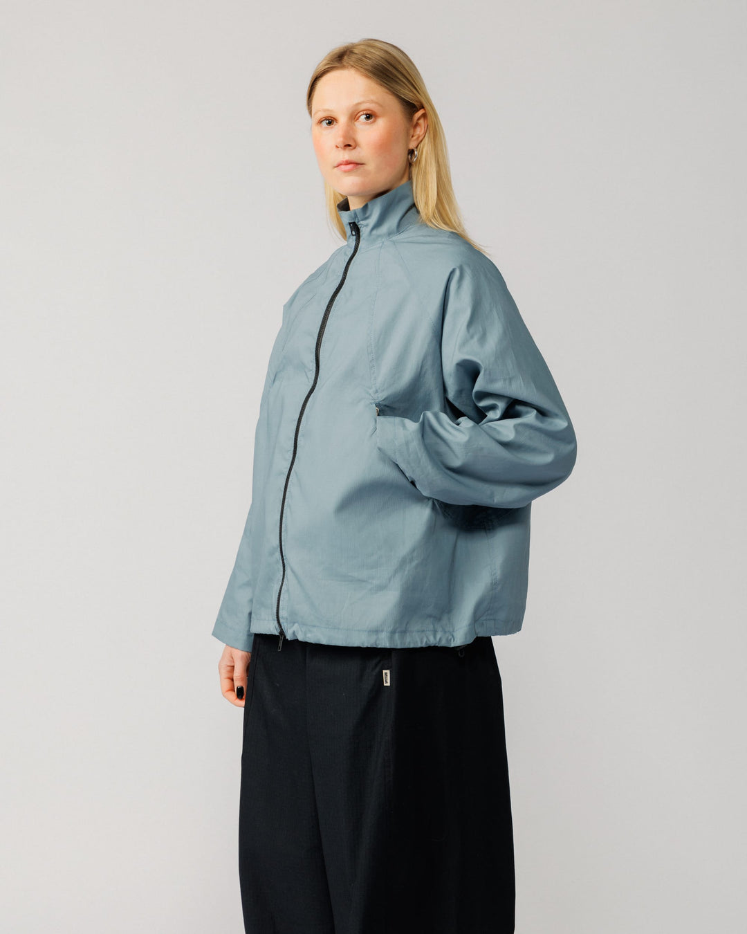Phil Track Jacket - Dusty Blue