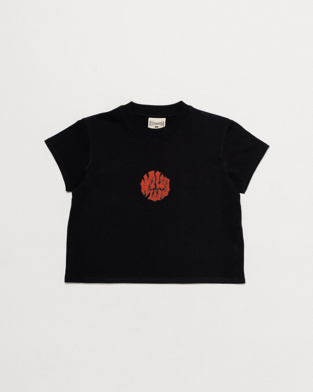Grounded Logo Cropped T-Shirt - Black