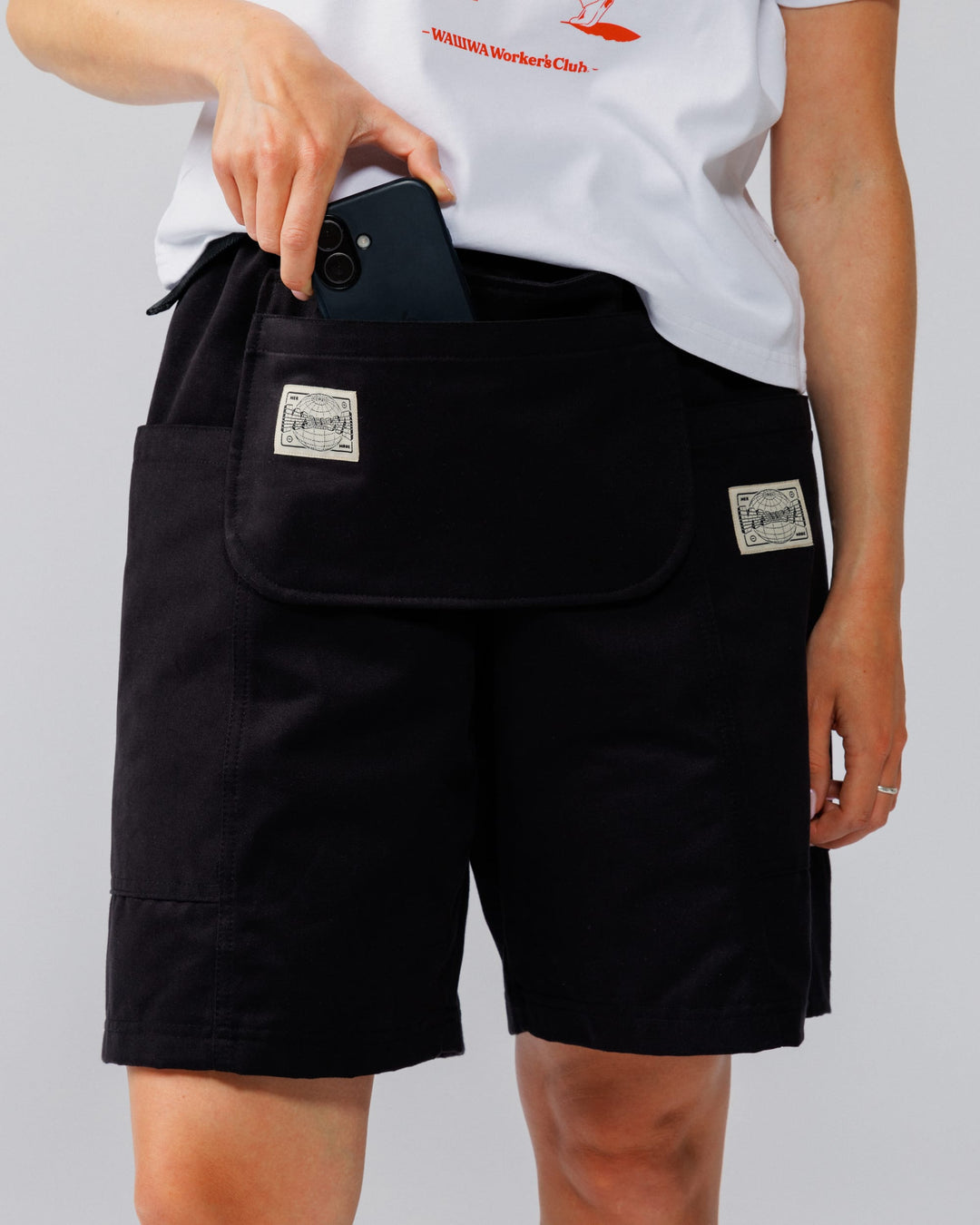 Detachable Apron Pouch - Black