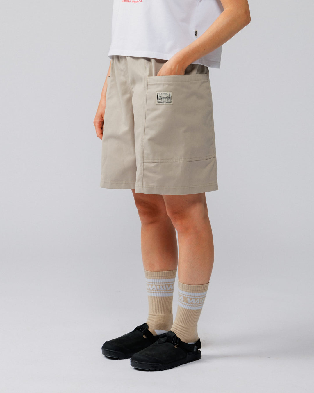 Twill Studio Shorts - Stone
