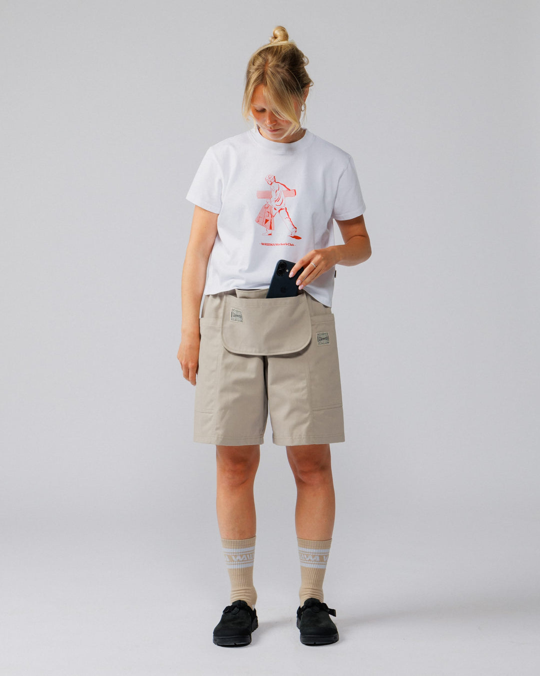 Detachable Apron Pouch - Stone