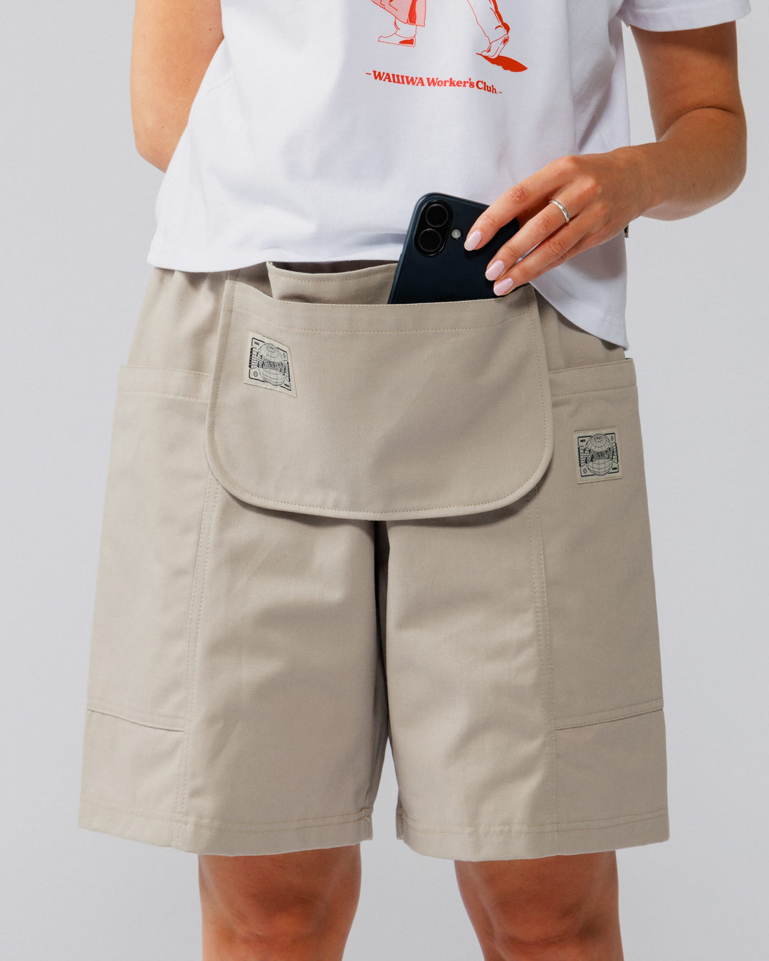 Detachable Apron Pouch - Stone