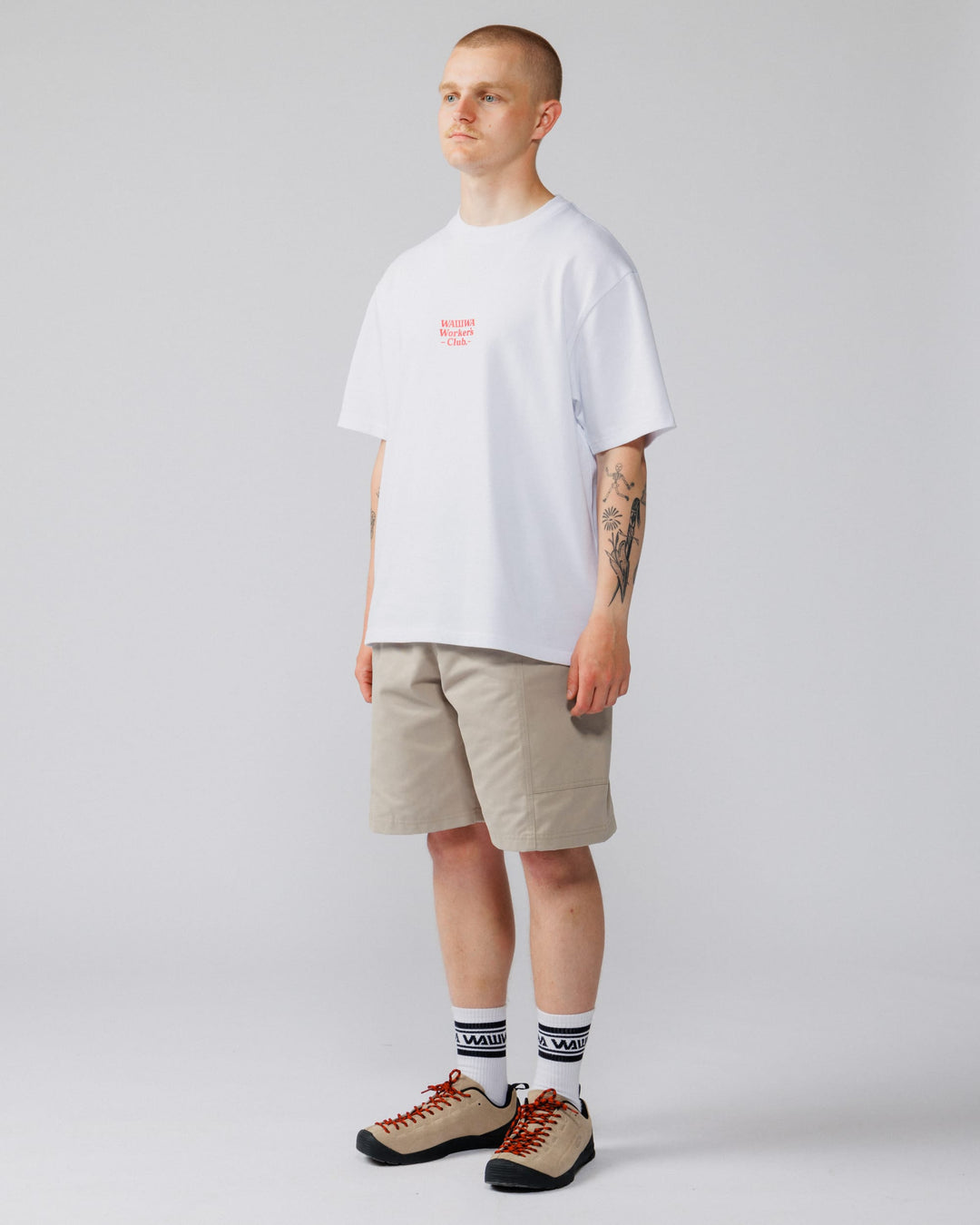 Workers Logo Stride T-Shirt - White