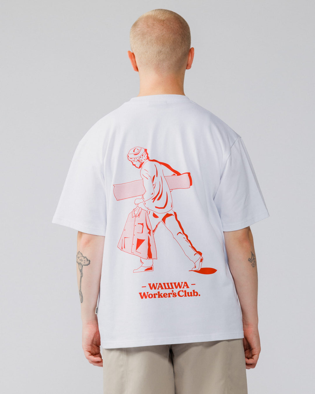 Workers Logo Stride T-Shirt - White