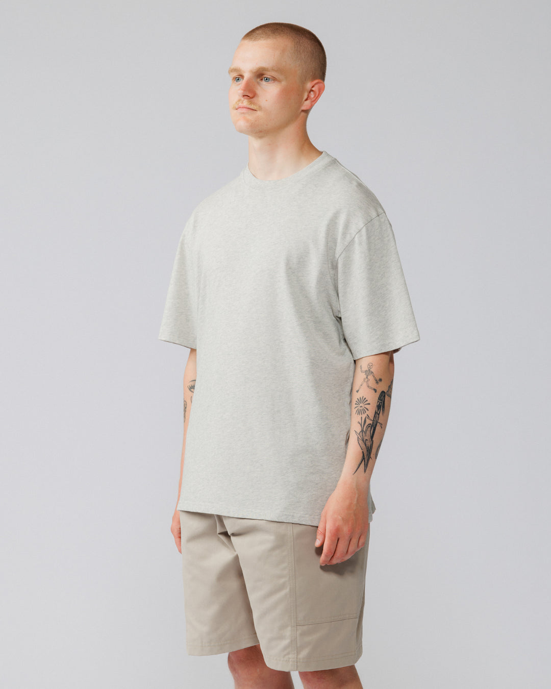 Mid-Weight Organic T-Shirt - Grey Marl