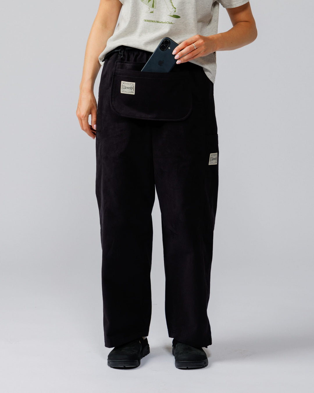 Detachable Apron Pouch - Black