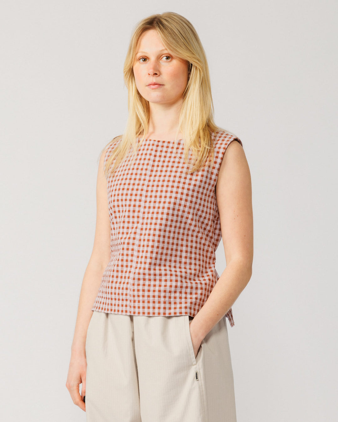 Aimee Top V2 - Red Check