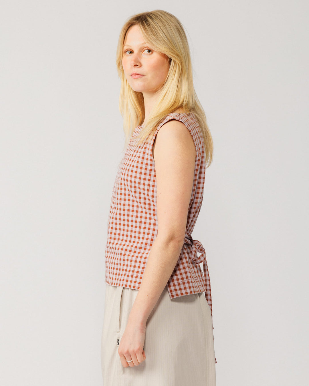 Aimee Top V2 - Red Check