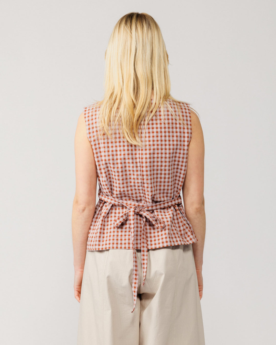 Aimee Top V2 - Red Check