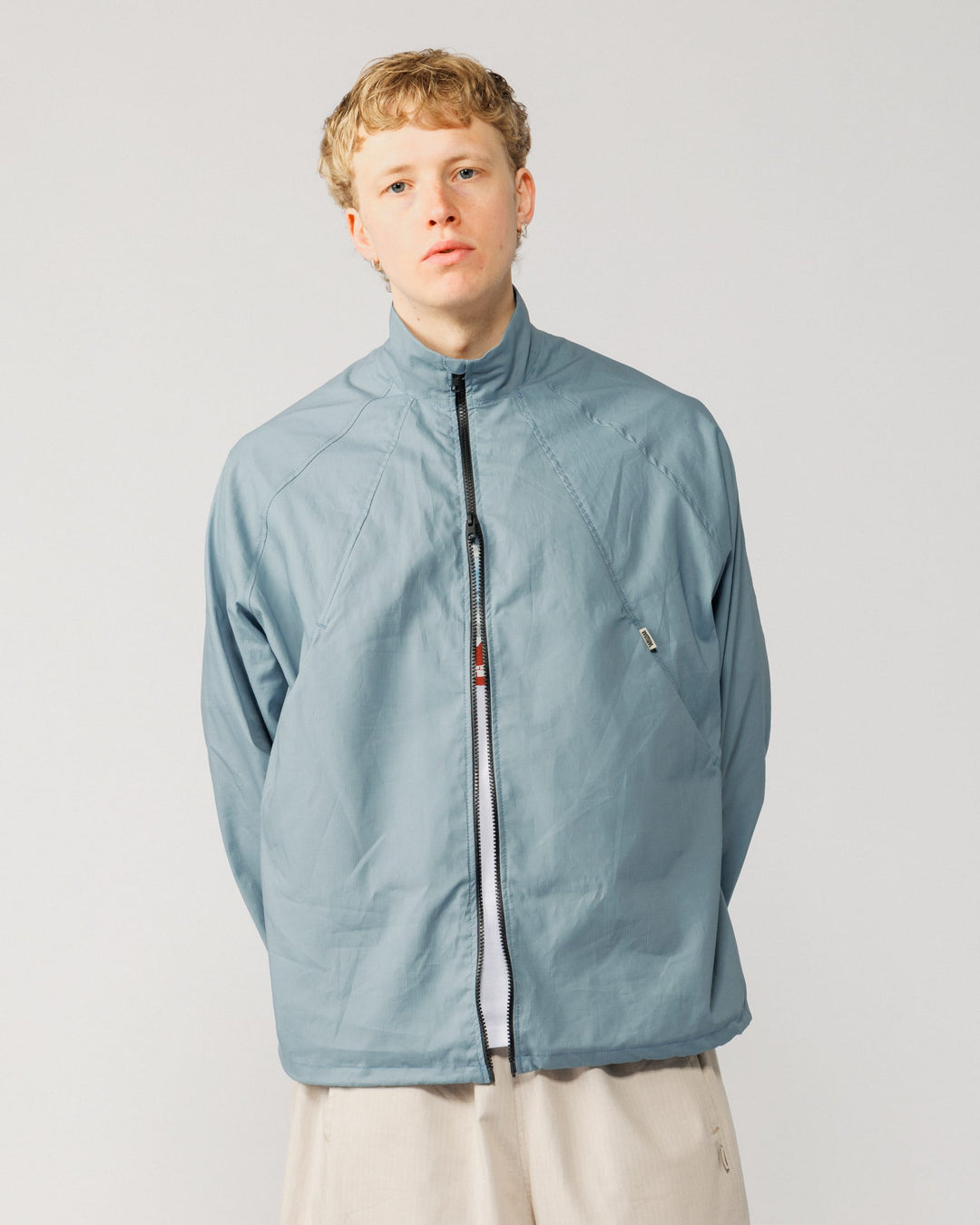 Phil Track Jacket - Dusty Blue
