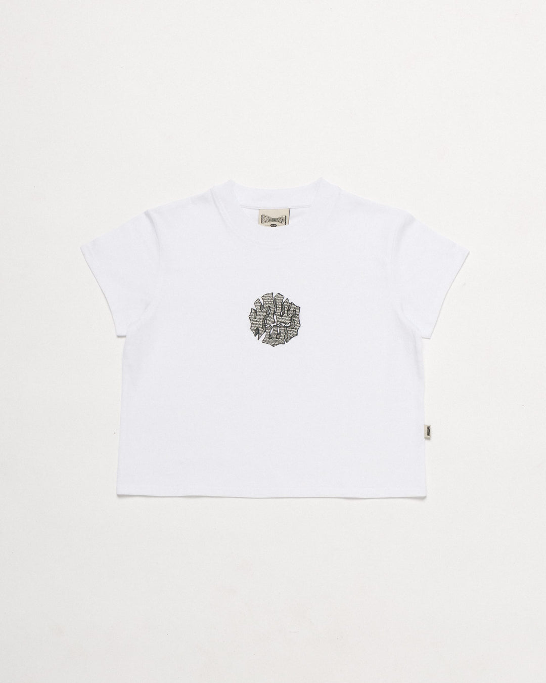 Grounded Logo Cropped T-Shirt - White
