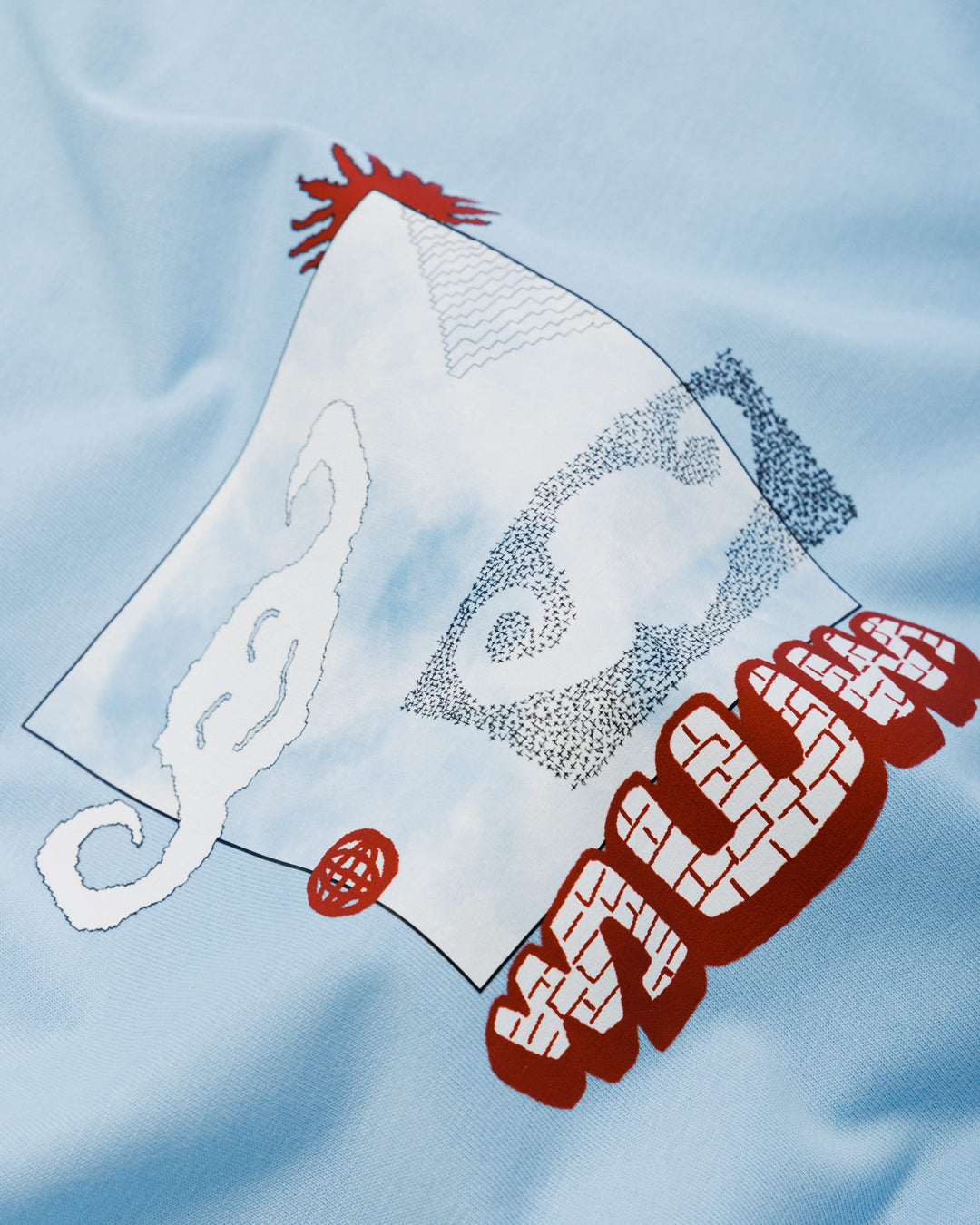 Plume  T-Shirt - Sky Blue