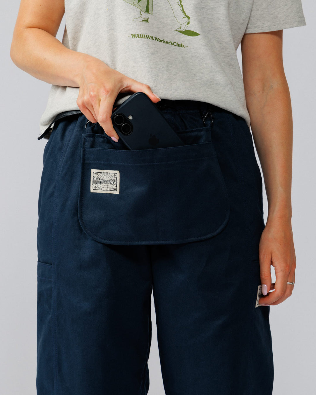 Detachable Apron Pouch - Navy