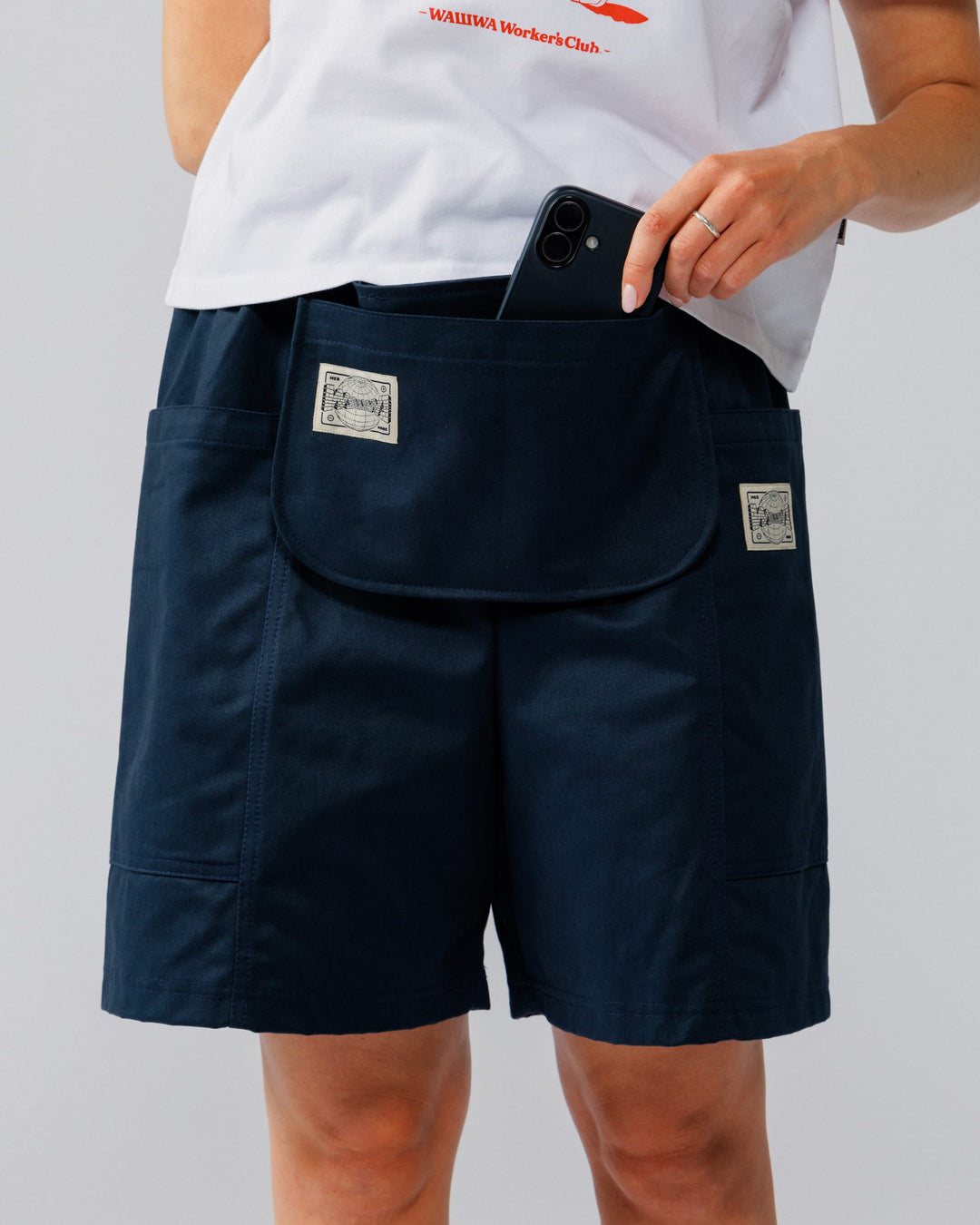 Detachable Apron Pouch - Navy