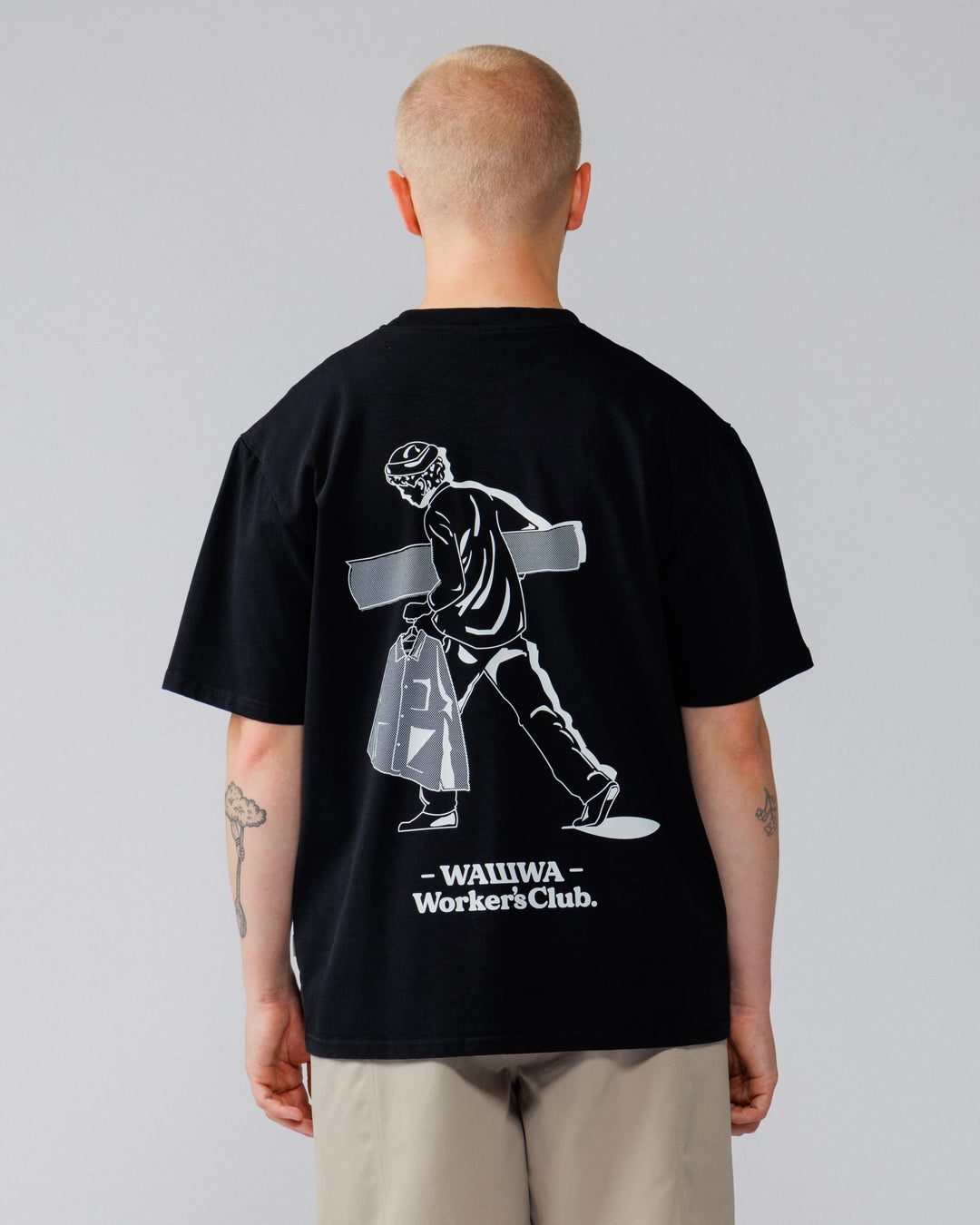 Workers Logo Stride T-Shirt - Black