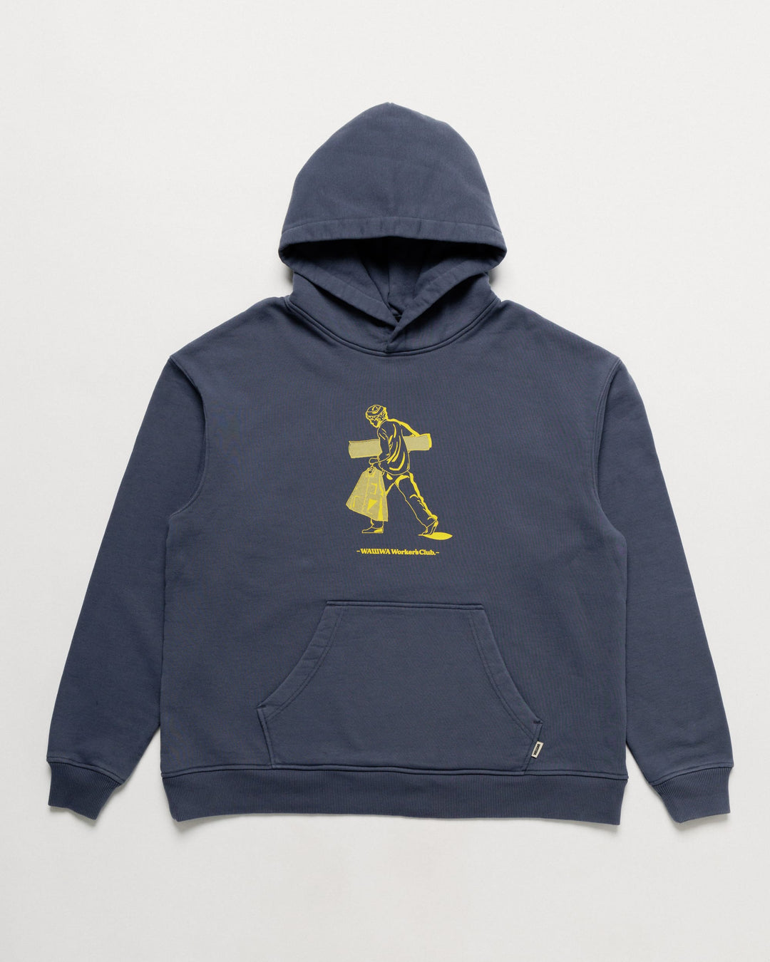 Studio Graphic Hoody  - Washed Blue