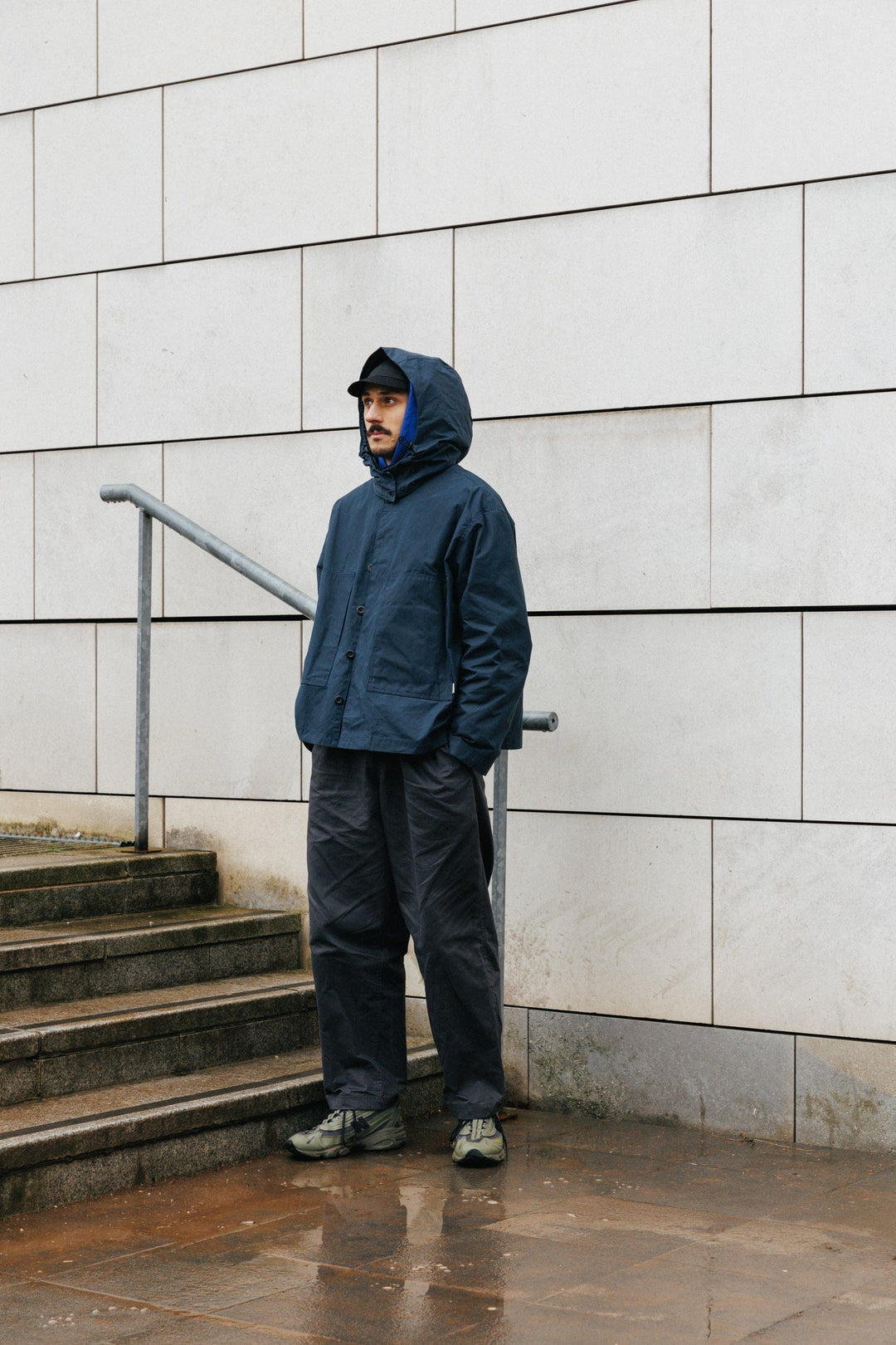 Detachable Hood - Indigo Blue