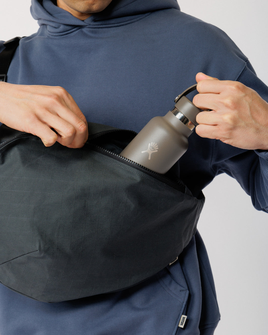 Crescent Crossbody Sling Bag - Charcoal