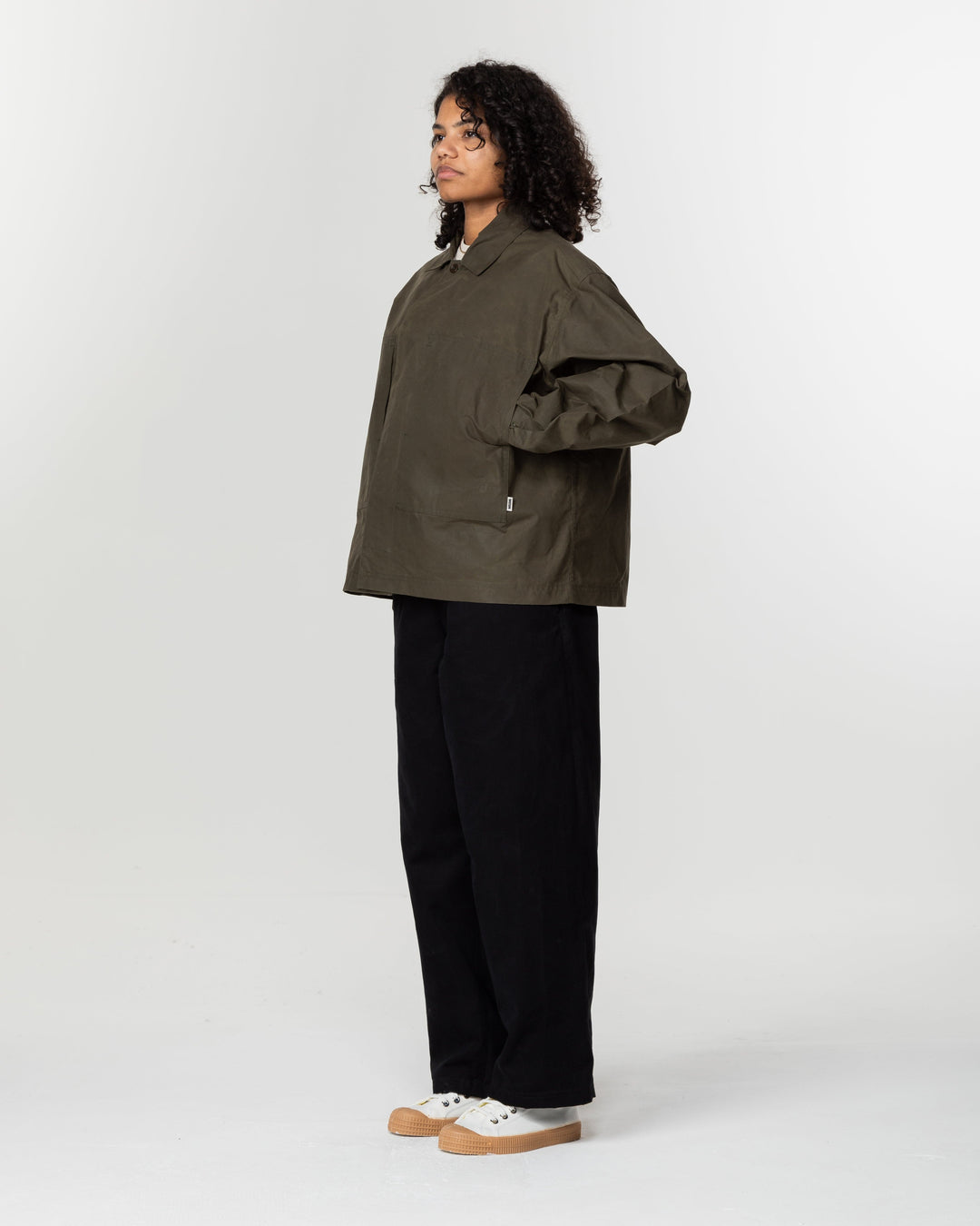 Nell Overshirt & Hood Set - Khaki Green