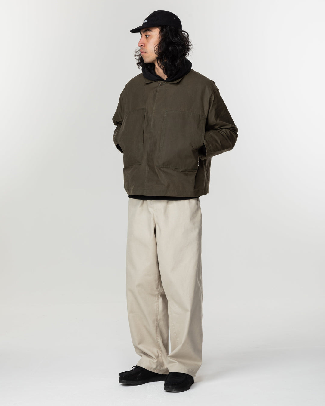Nell Overshirt & Hood Set - Khaki Green