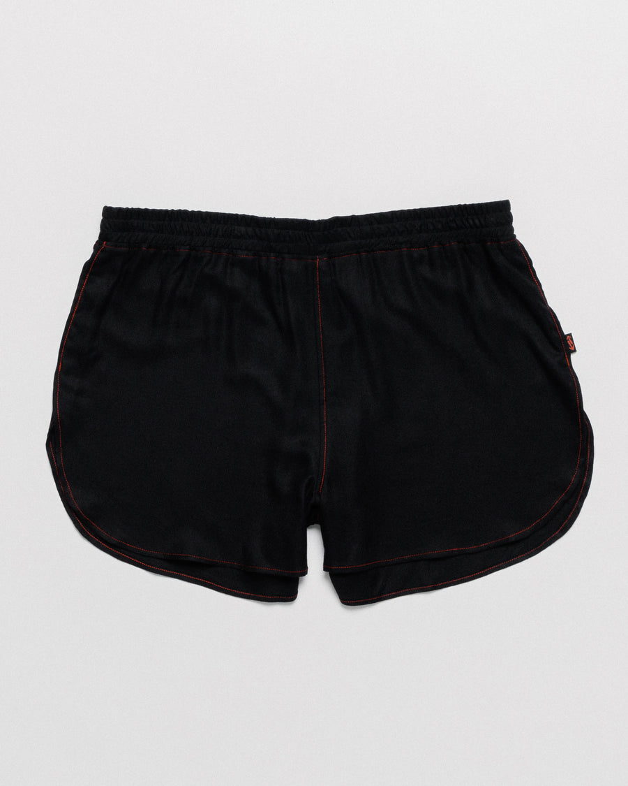 Outnback Running Short in black, front flat lay