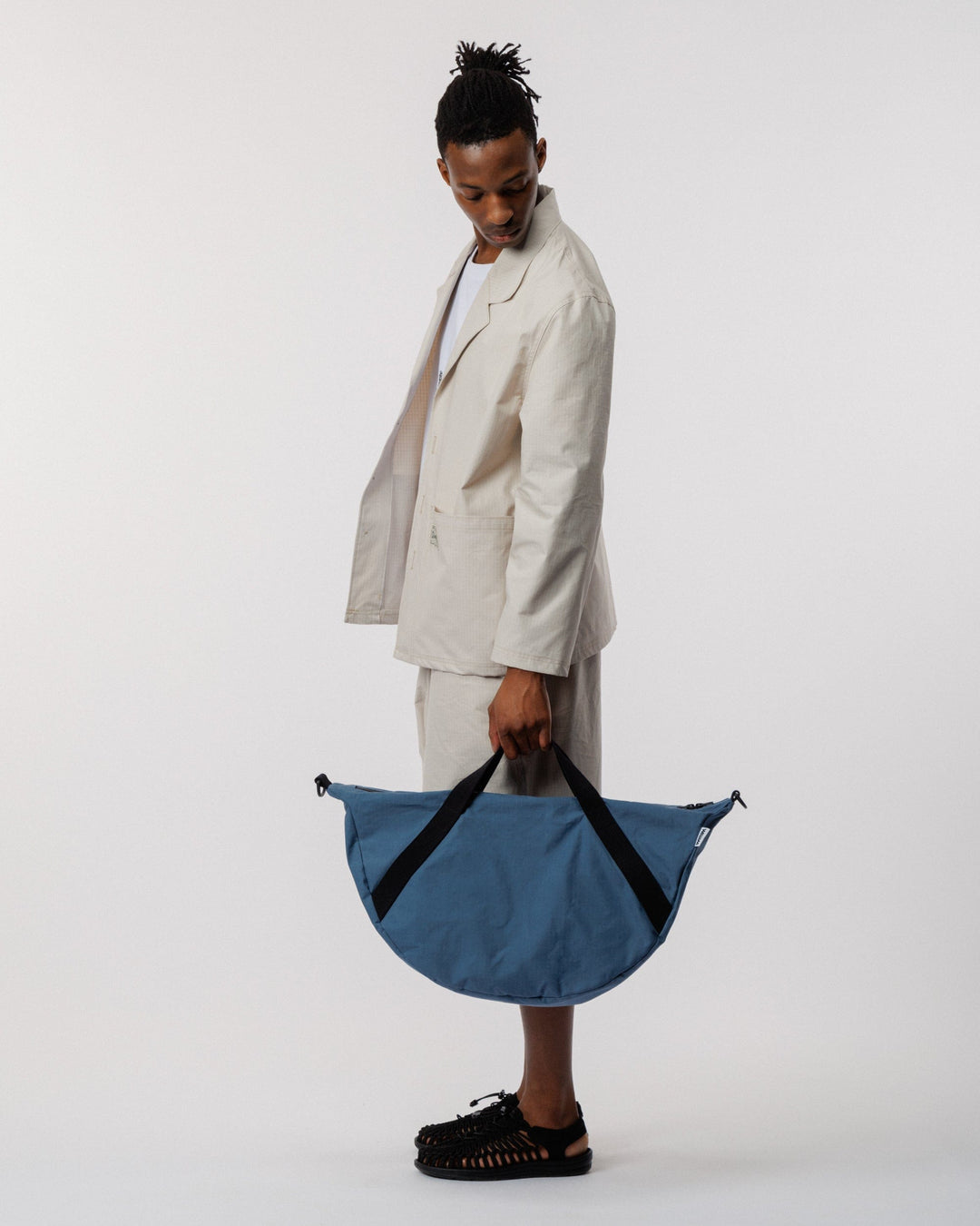 Water Resistant Duffle Bag Travel Set - Slate Blue