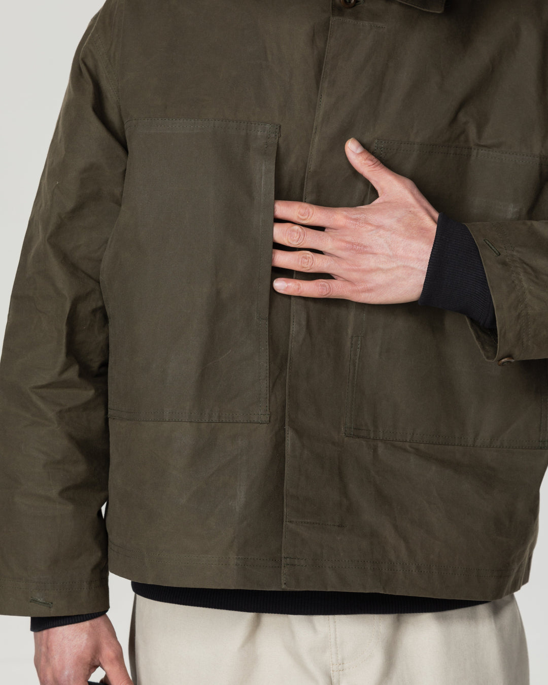 Nell Overshirt & Hood Set - Khaki Green