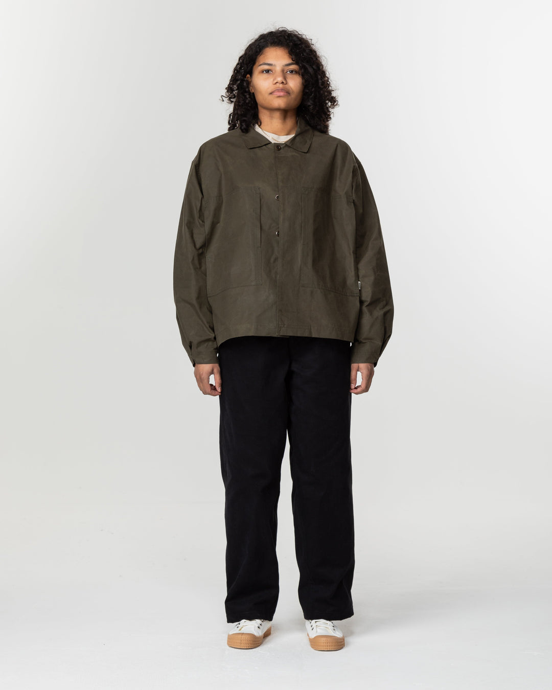 Nell Overshirt & Hood Set - Khaki Green